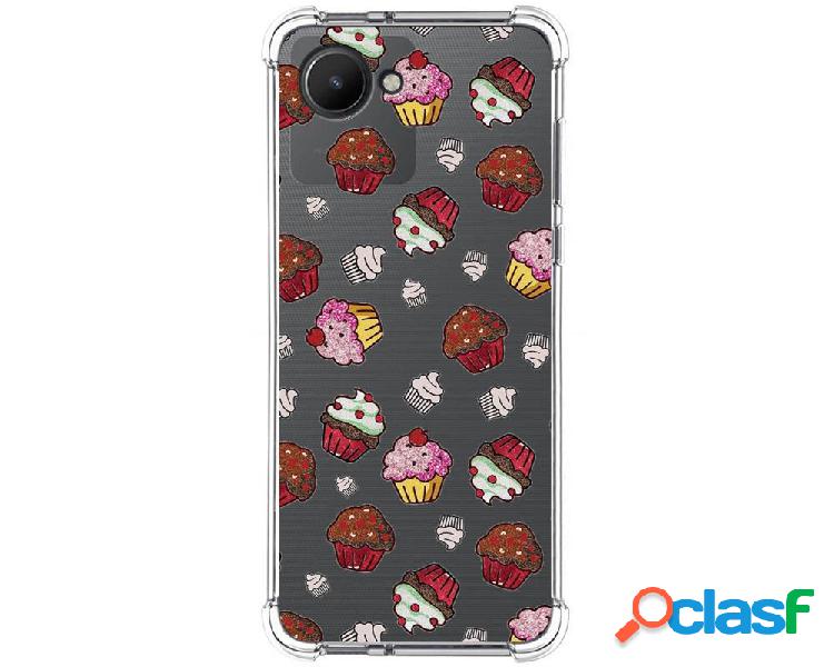 Funda Silicona Antigolpes para Realme C30 diseño Muffins