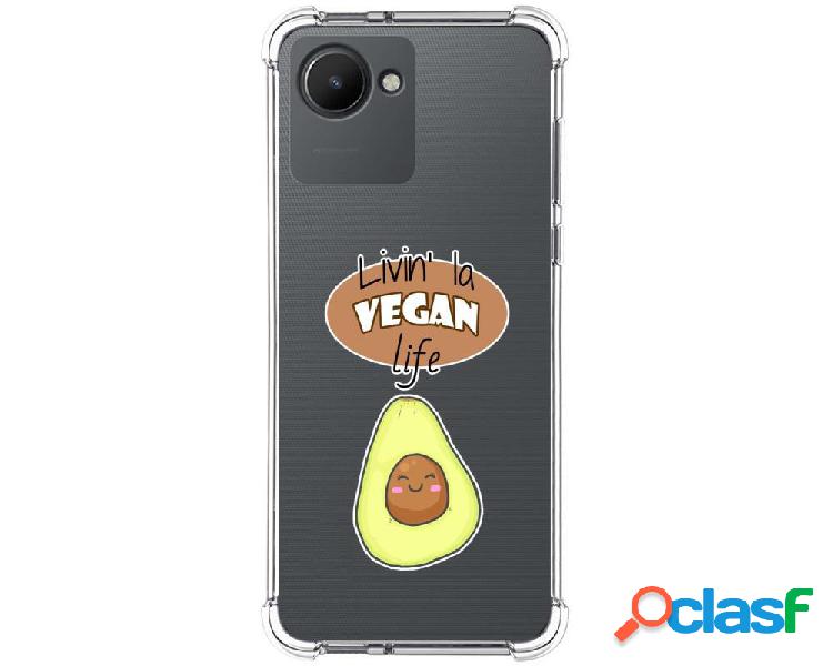 Funda Silicona Antigolpes para Realme C30 diseño Vegan Life