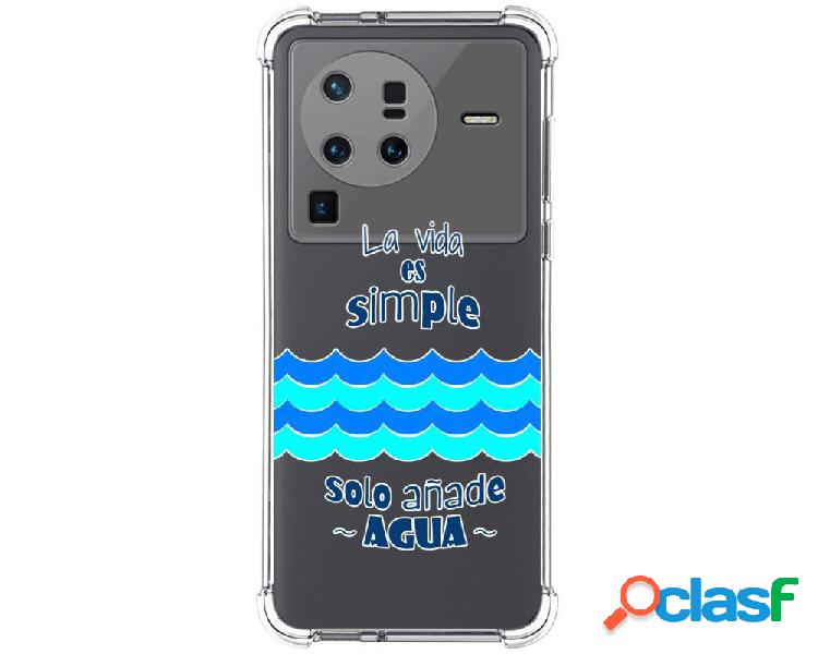 Funda Silicona Antigolpes para Vivo X80 Pro 5G diseño Agua