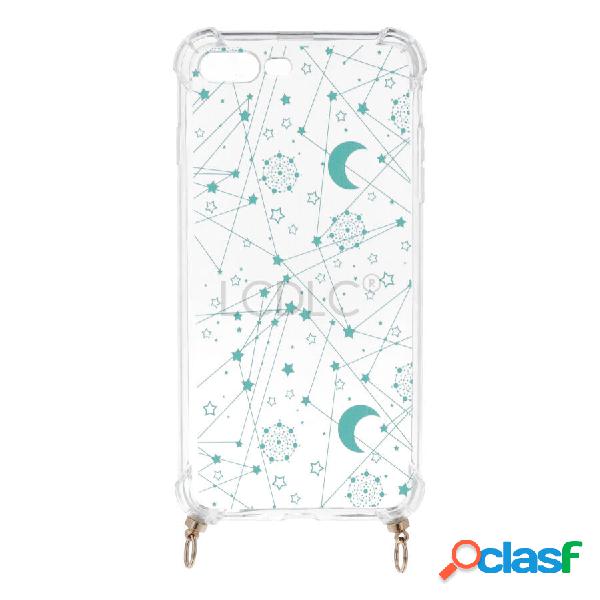 Funda Silicona Colgante Constelacion Azul para iPhone 8 Plus