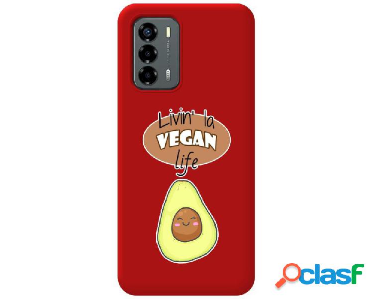 Funda Silicona Líquida Roja para ZTE Blade V40 Vita diseño