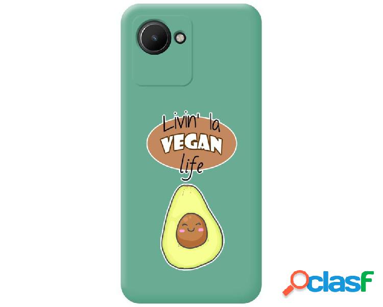 Funda Silicona Líquida Verde para Realme Narzo 50i Prime