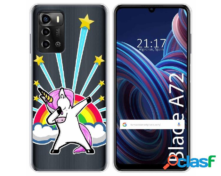 Funda Silicona Transparente para ZTE Blade A72 diseño