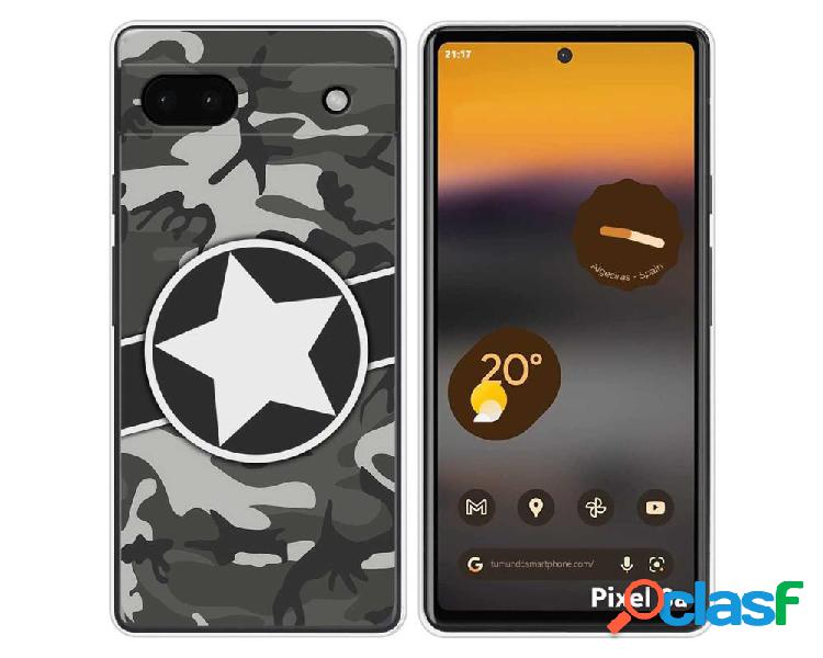 Funda Silicona para Google Pixel 6A diseño Camuflaje 02