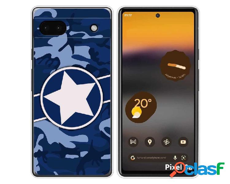 Funda Silicona para Google Pixel 6A diseño Camuflaje 03