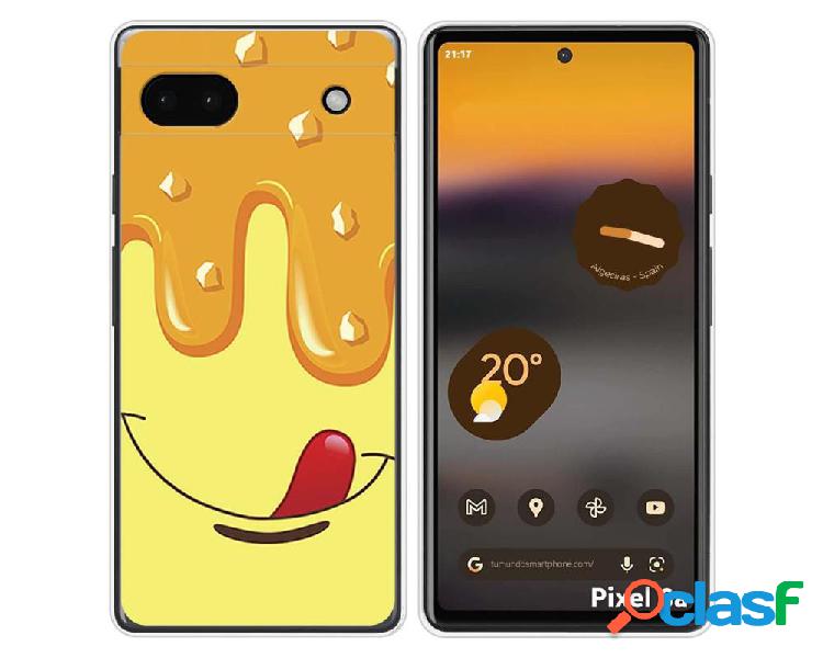 Funda Silicona para Google Pixel 6A diseño Helado Vainilla