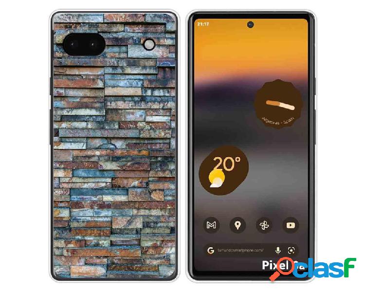 Funda Silicona para Google Pixel 6A diseño Ladrillo 05