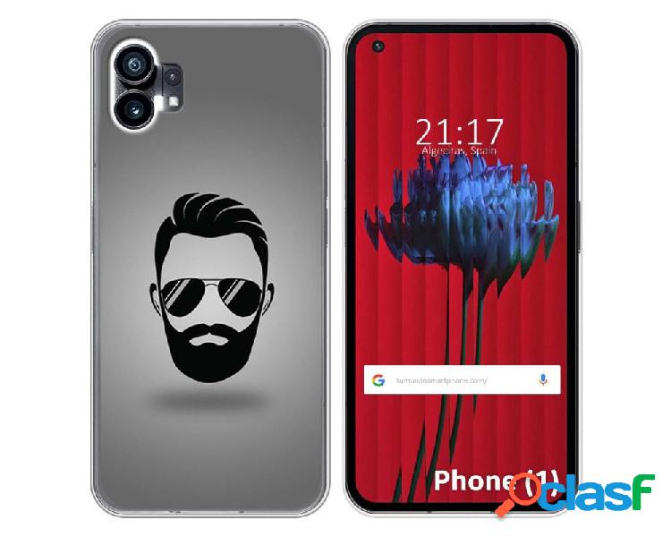 Funda Silicona para Nothing Phone 1 diseño Barba Dibujos