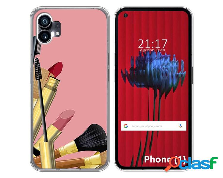 Funda Silicona para Nothing Phone 1 diseño Brochas Dibujos