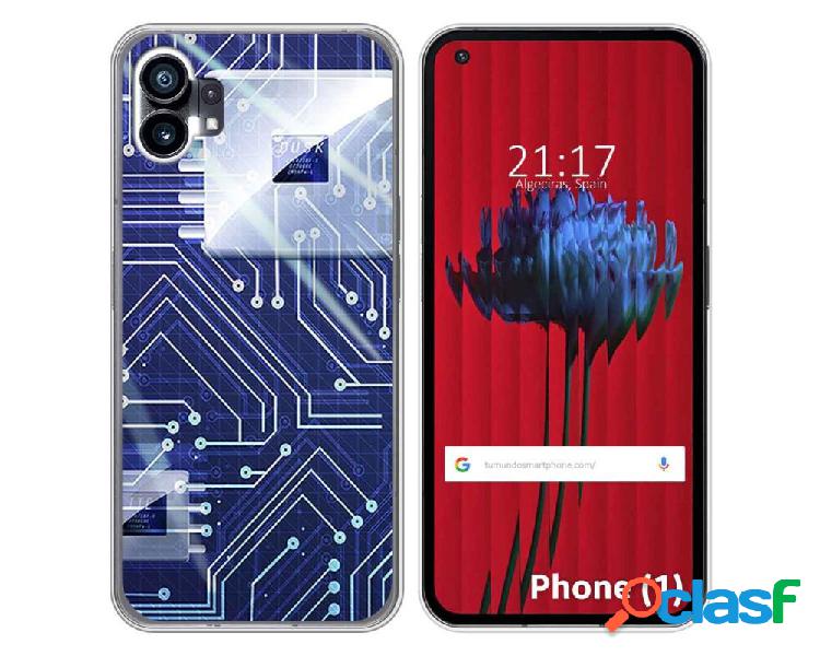 Funda Silicona para Nothing Phone 1 diseño Circuito Dibujos