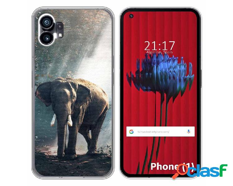 Funda Silicona para Nothing Phone 1 diseño Elefante Dibujos