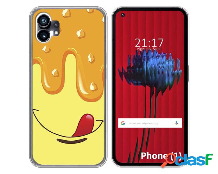 Funda Silicona para Nothing Phone 1 diseño Helado Vainilla