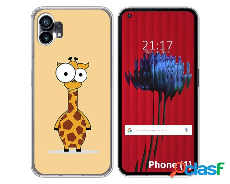 Funda Silicona para Nothing Phone 1 diseño Jirafa Dibujos