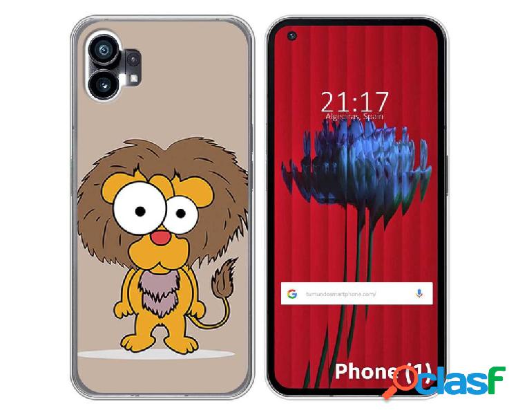 Funda Silicona para Nothing Phone 1 diseño Leon Dibujos