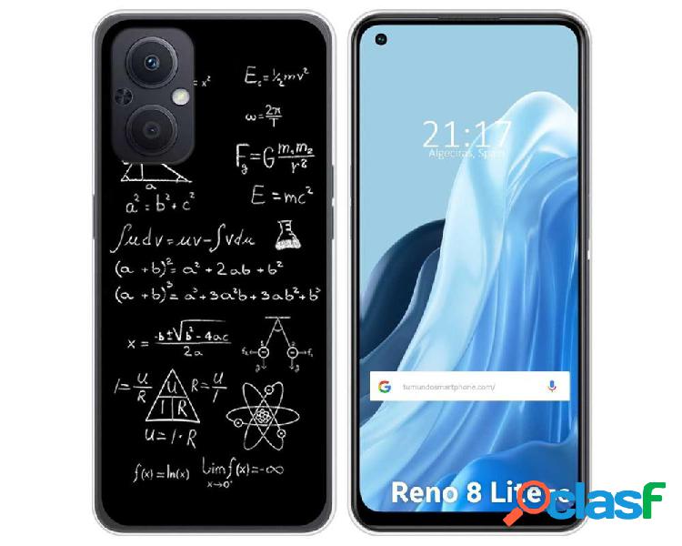 Funda Silicona para Oppo Reno 8 Lite 5G diseño Formulas