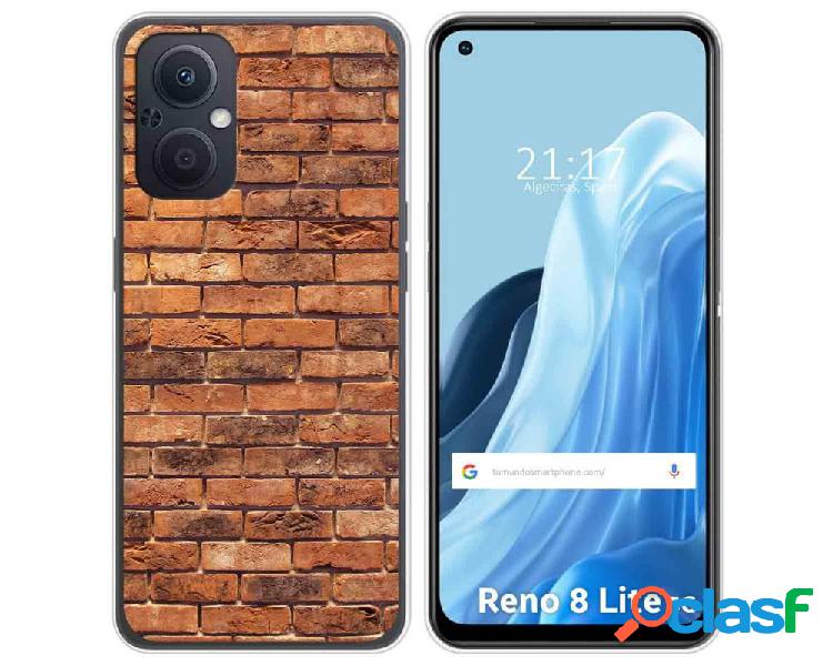 Funda Silicona para Oppo Reno 8 Lite 5G diseño Ladrillo 04