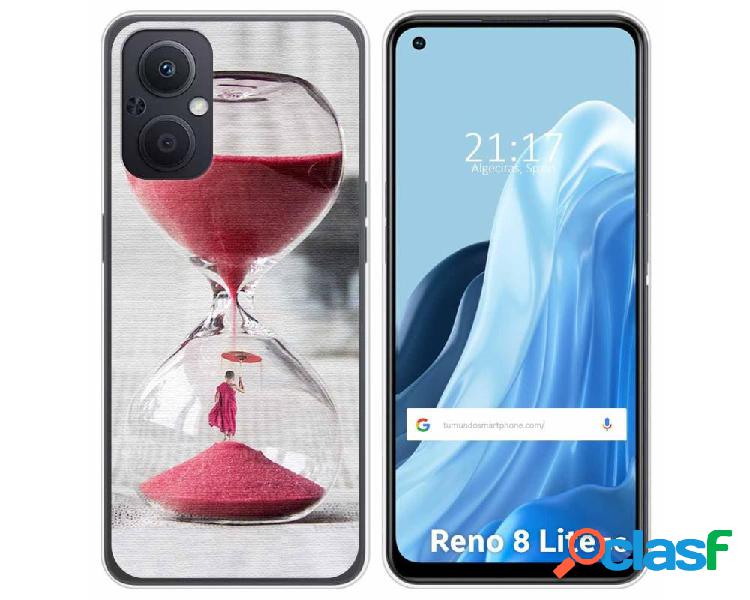 Funda Silicona para Oppo Reno 8 Lite 5G diseño Reloj