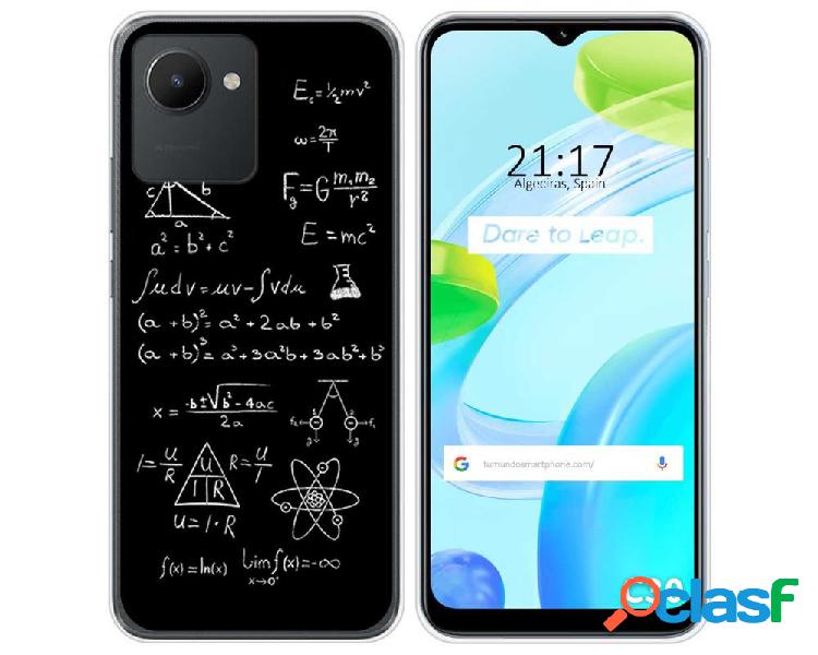 Funda Silicona para Realme C30 diseño Formulas Dibujos