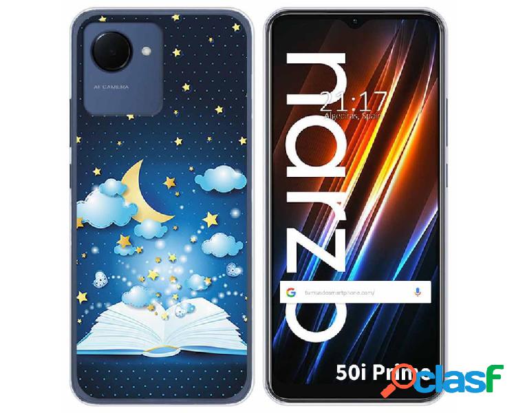 Funda Silicona para Realme Narzo 50i Prime diseño Libro