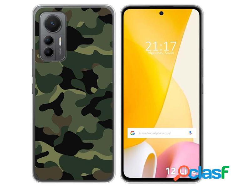 Funda Silicona para Xiaomi 12 Lite 5G diseño Camuflaje