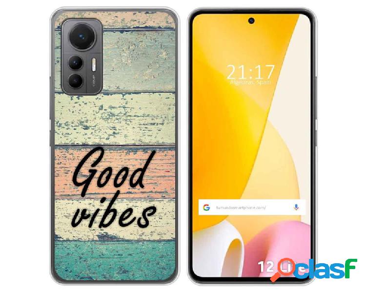 Funda Silicona para Xiaomi 12 Lite 5G diseño Madera 01