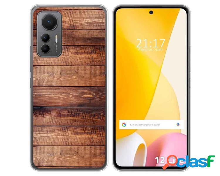 Funda Silicona para Xiaomi 12 Lite 5G diseño Madera 02