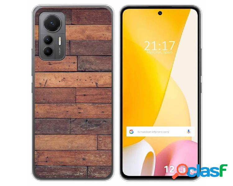 Funda Silicona para Xiaomi 12 Lite 5G diseño Madera 03