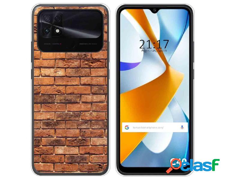 Funda Silicona para Xiaomi POCO C40 diseño Ladrillo 04