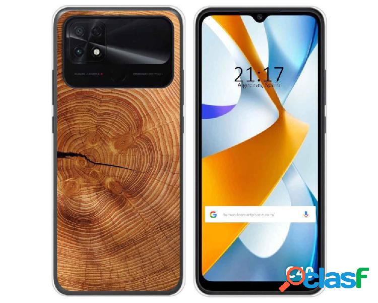 Funda Silicona para Xiaomi POCO C40 diseño Madera 04