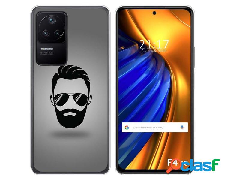 Funda Silicona para Xiaomi Poco F4 5G diseño Barba Dibujos