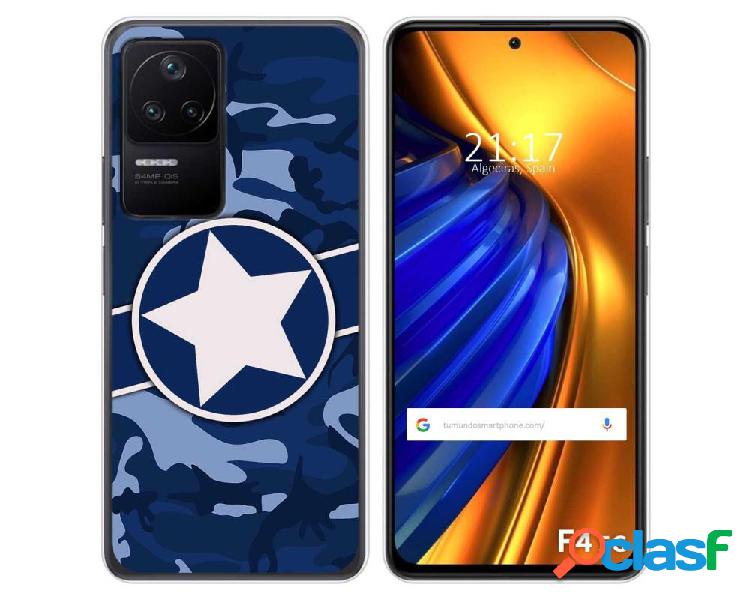 Funda Silicona para Xiaomi Poco F4 5G diseño Camuflaje 03