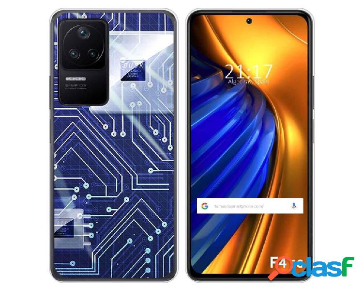 Funda Silicona para Xiaomi Poco F4 5G diseño Circuito