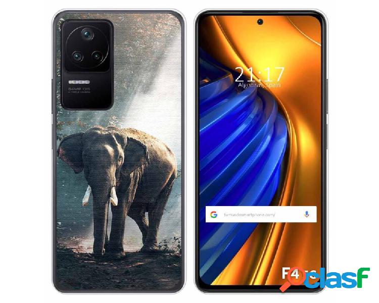Funda Silicona para Xiaomi Poco F4 5G diseño Elefante