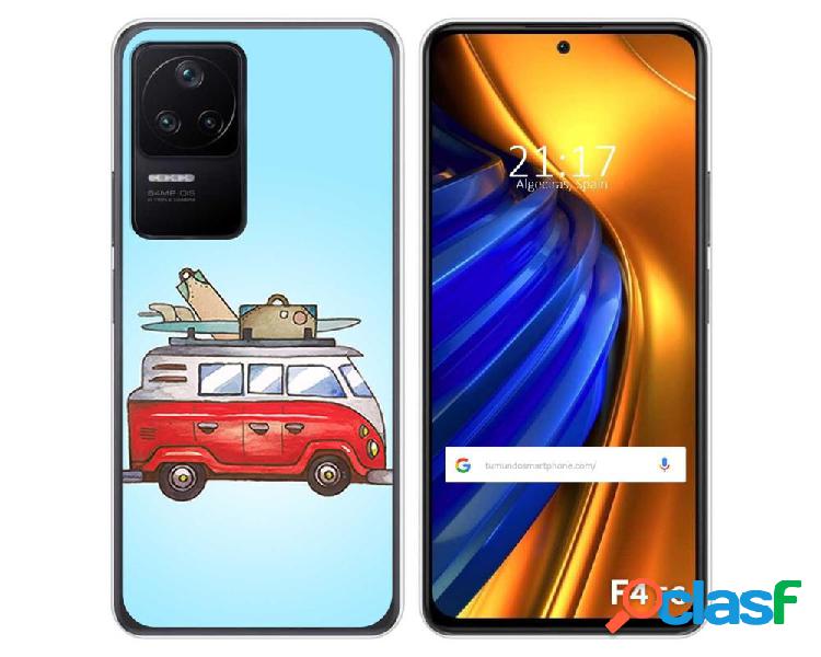 Funda Silicona para Xiaomi Poco F4 5G diseño Furgoneta