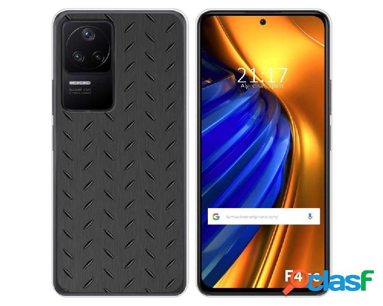 Funda Silicona para Xiaomi Poco F4 5G diseño Metal Dibujos