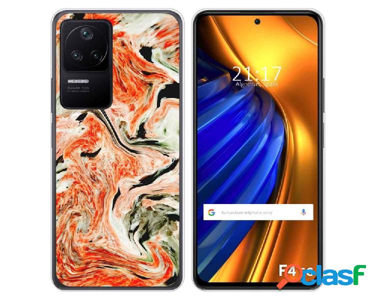 Funda Silicona para Xiaomi Poco F4 5G diseño Mármol 12