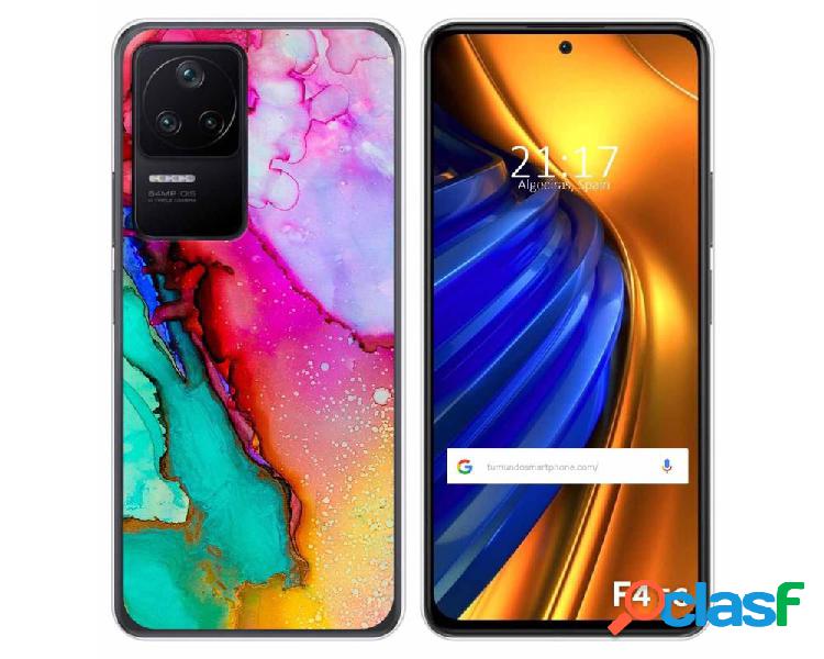 Funda Silicona para Xiaomi Poco F4 5G diseño Mármol 15