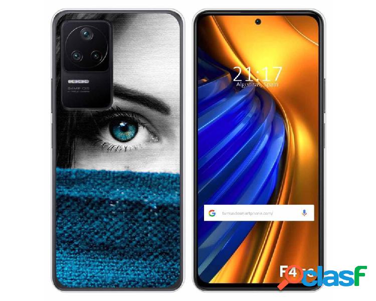 Funda Silicona para Xiaomi Poco F4 5G diseño Ojo Dibujos