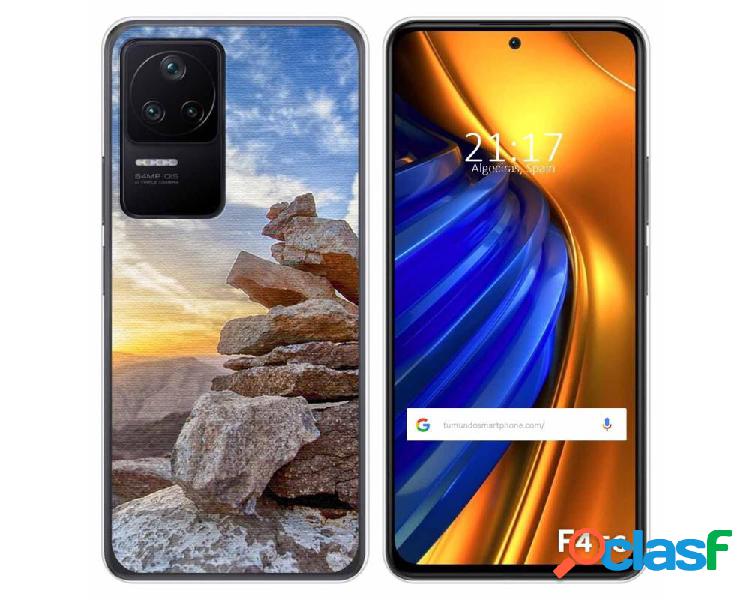 Funda Silicona para Xiaomi Poco F4 5G diseño Sunset Dibujos