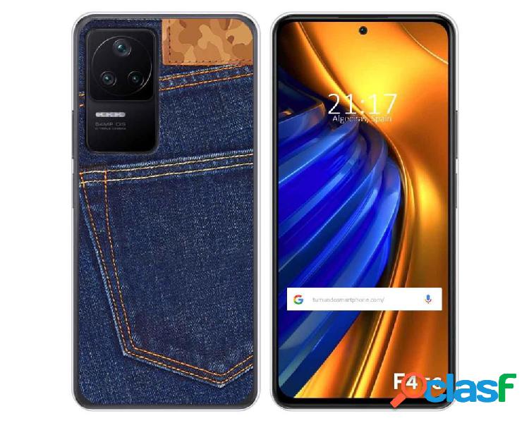 Funda Silicona para Xiaomi Poco F4 5G diseño Vaquero