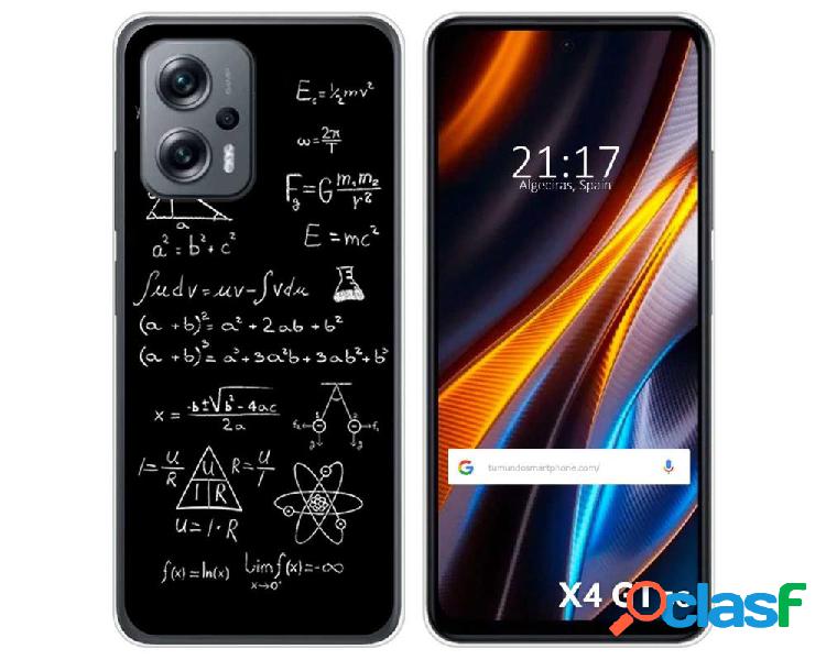 Funda Silicona para Xiaomi Poco X4 GT 5G diseño Formulas