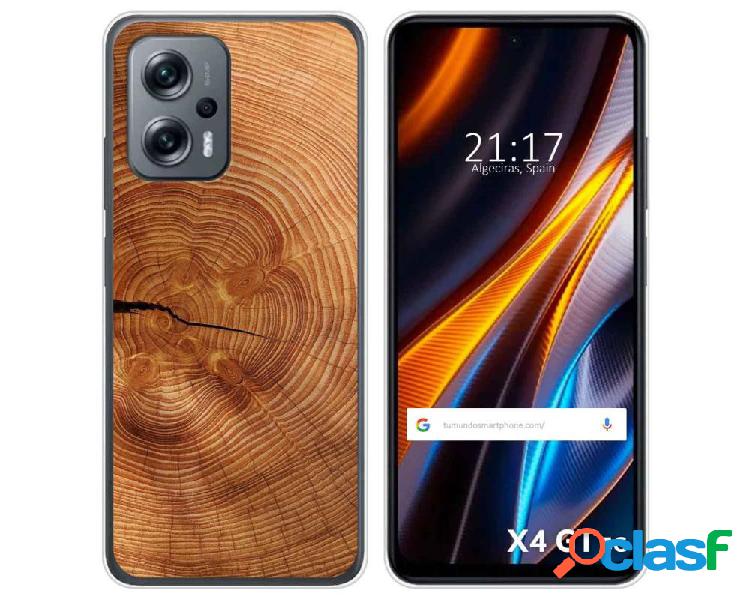 Funda Silicona para Xiaomi Poco X4 GT 5G diseño Madera 04