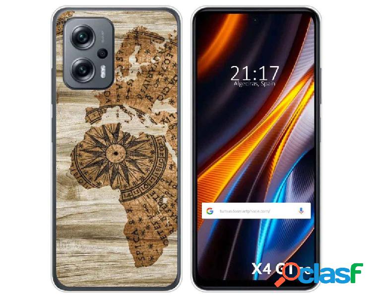 Funda Silicona para Xiaomi Poco X4 GT 5G diseño Madera 07