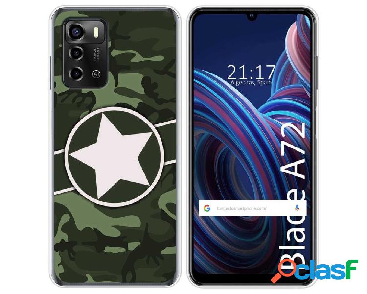 Funda Silicona para ZTE Blade A72 diseño Camuflaje 01
