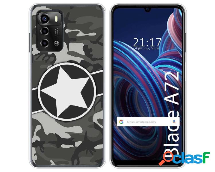 Funda Silicona para ZTE Blade A72 diseño Camuflaje 02