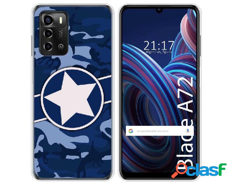 Funda Silicona para ZTE Blade A72 diseño Camuflaje 03