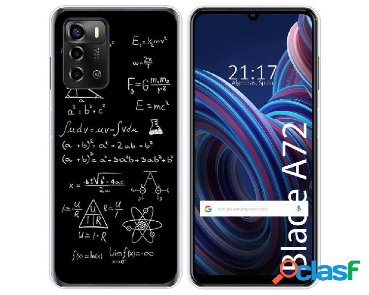 Funda Silicona para ZTE Blade A72 diseño Formulas Dibujos