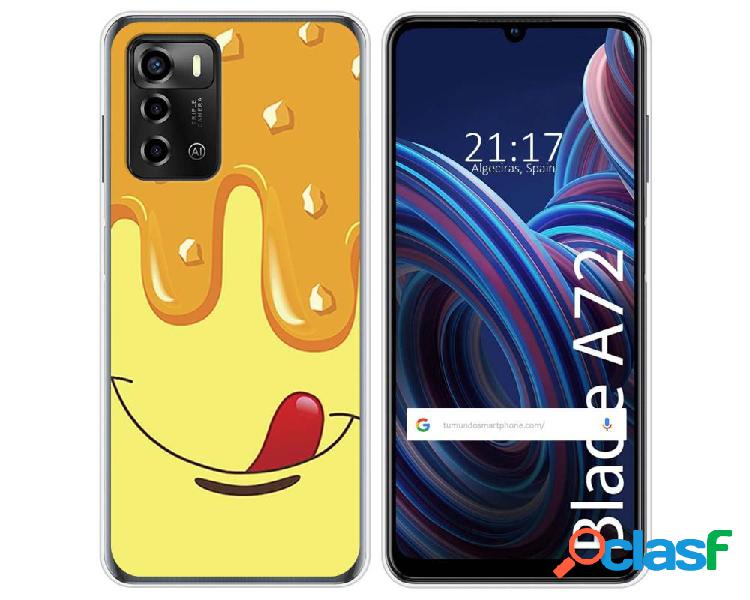 Funda Silicona para ZTE Blade A72 diseño Helado Vainilla