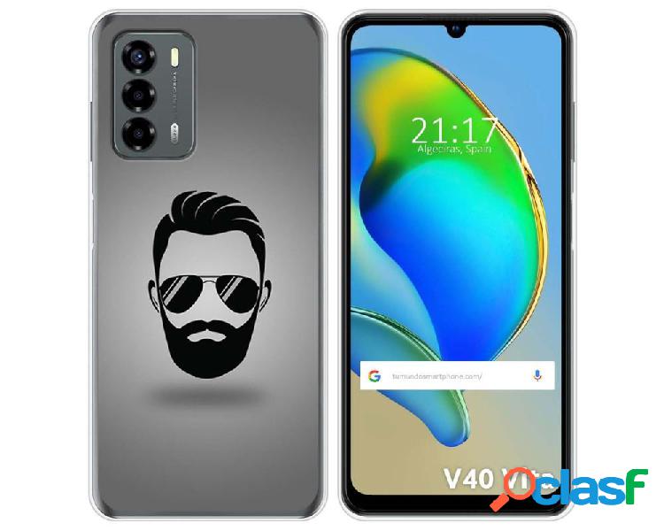 Funda Silicona para ZTE Blade V40 Vita diseño Barba Dibujos