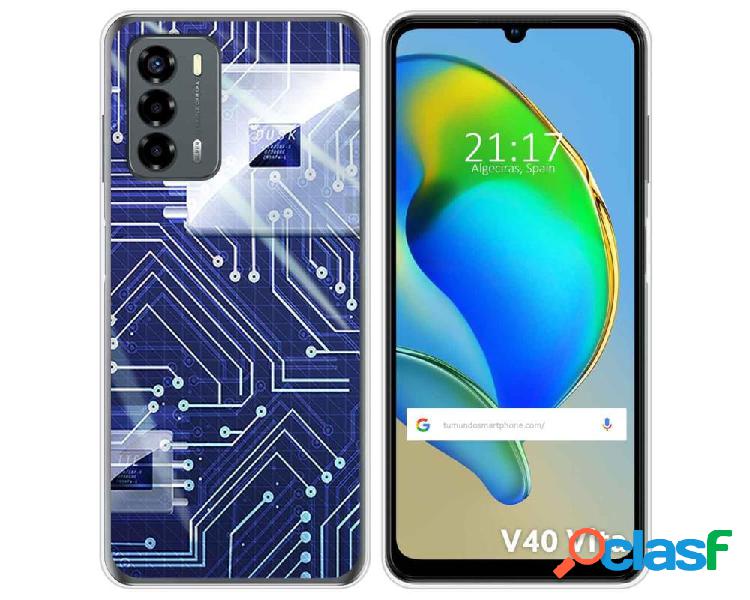 Funda Silicona para ZTE Blade V40 Vita diseño Circuito
